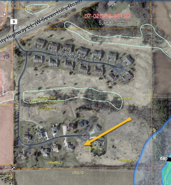 2055 Lower Ridge Road Port Washington, WI 53074 - Photo 7 of 10 photo of plat