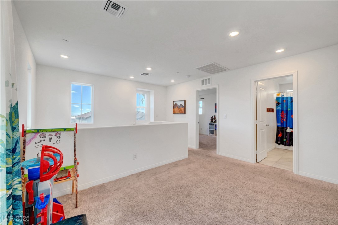 3637 Modico Lane Henderson, NV 89044 - Photo 29 of 62 Game room with carpet and recessed lighting