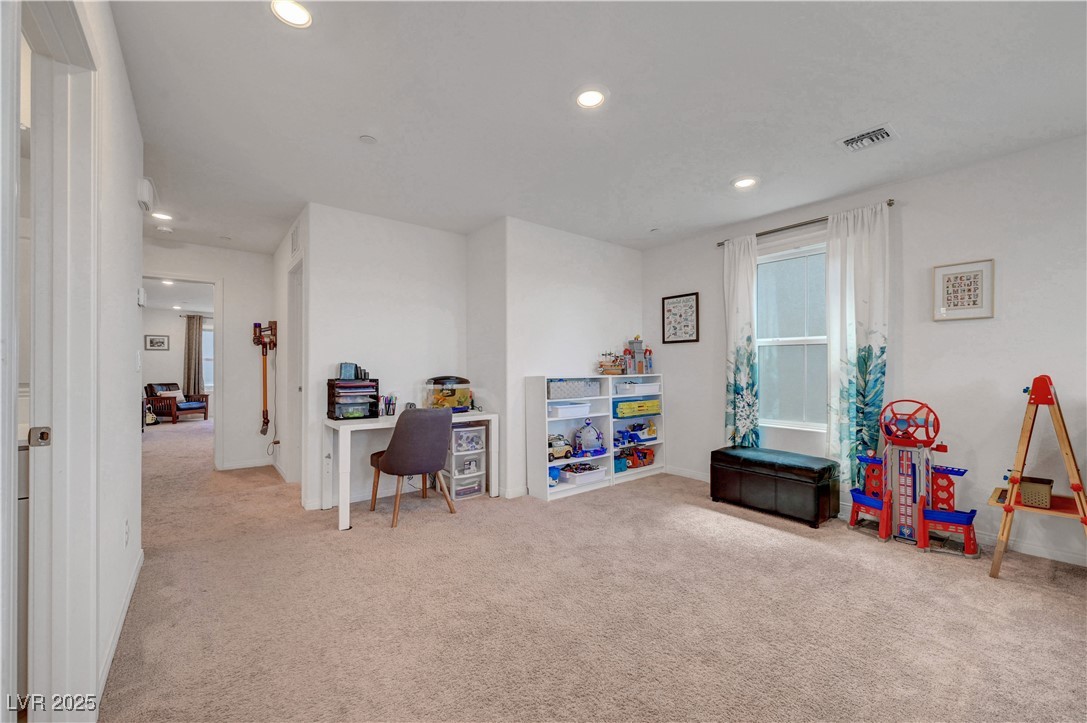 3637 Modico Lane Henderson, NV 89044 - Photo 32 of 62 Recreation room featuring carpet and recessed ligh