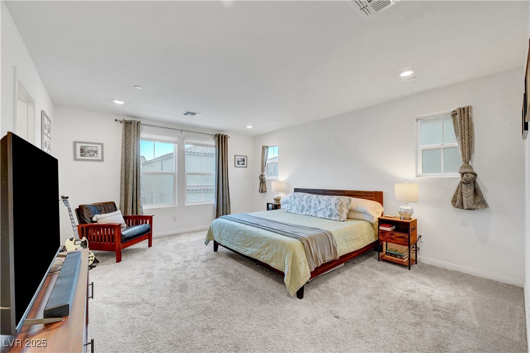 3637 Modico Lane Henderson, NV 89044 - Photo 40 of 62 Bedroom featuring carpet and recessed lighting
