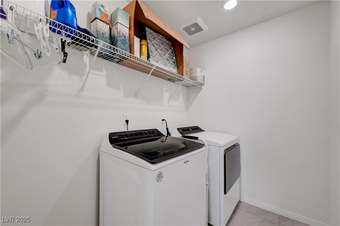 3637 Modico Lane Henderson, NV 89044 - Photo 52 of 62 Laundry room featuring washing machine and dryer a