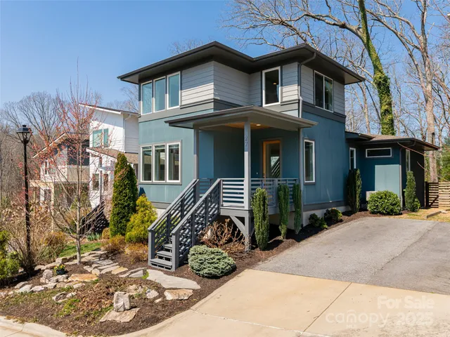 a front view of a house