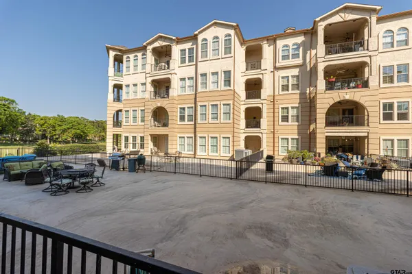 a view of a building with many windows