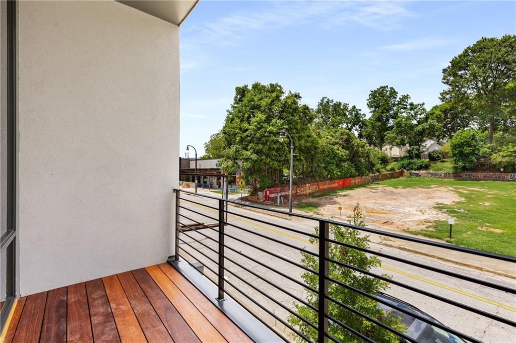 105 Georgia Avenue Southeast, Unit 1 Atlanta, GA 30312 - Photo 29 of 40 a view of a balcony with floor to ceiling windows
