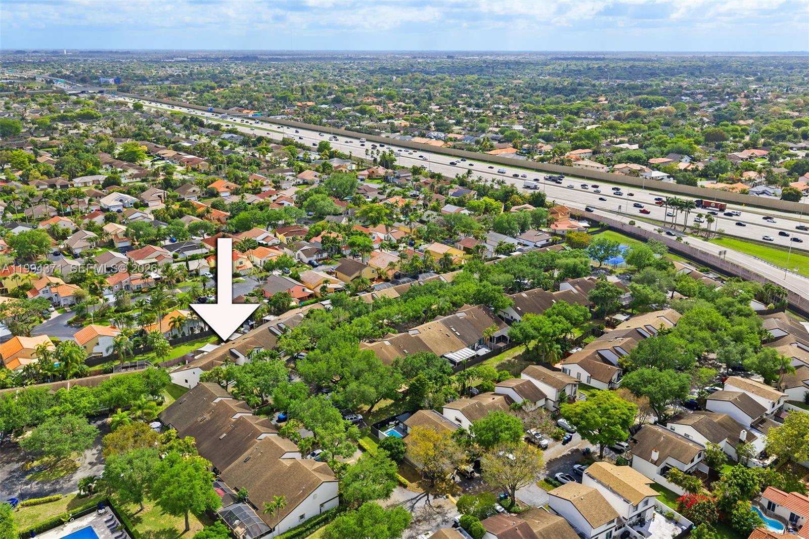 11758 Southwest 92nd Terrace Miami, FL 33186 - Photo 30 of 30 an aerial view of residential houses with outdoor space