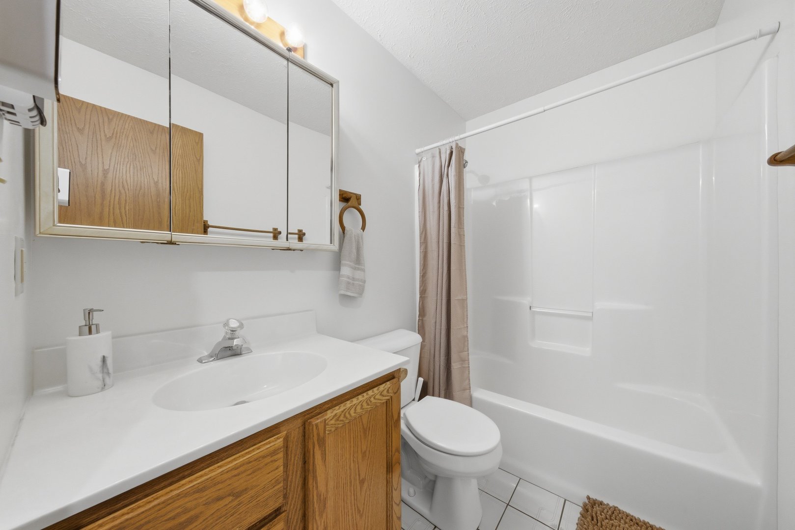 1016 North 7th Street Rochelle, IL 61068 - Photo 14 of 39 a bathroom with a sink a toilet and shower