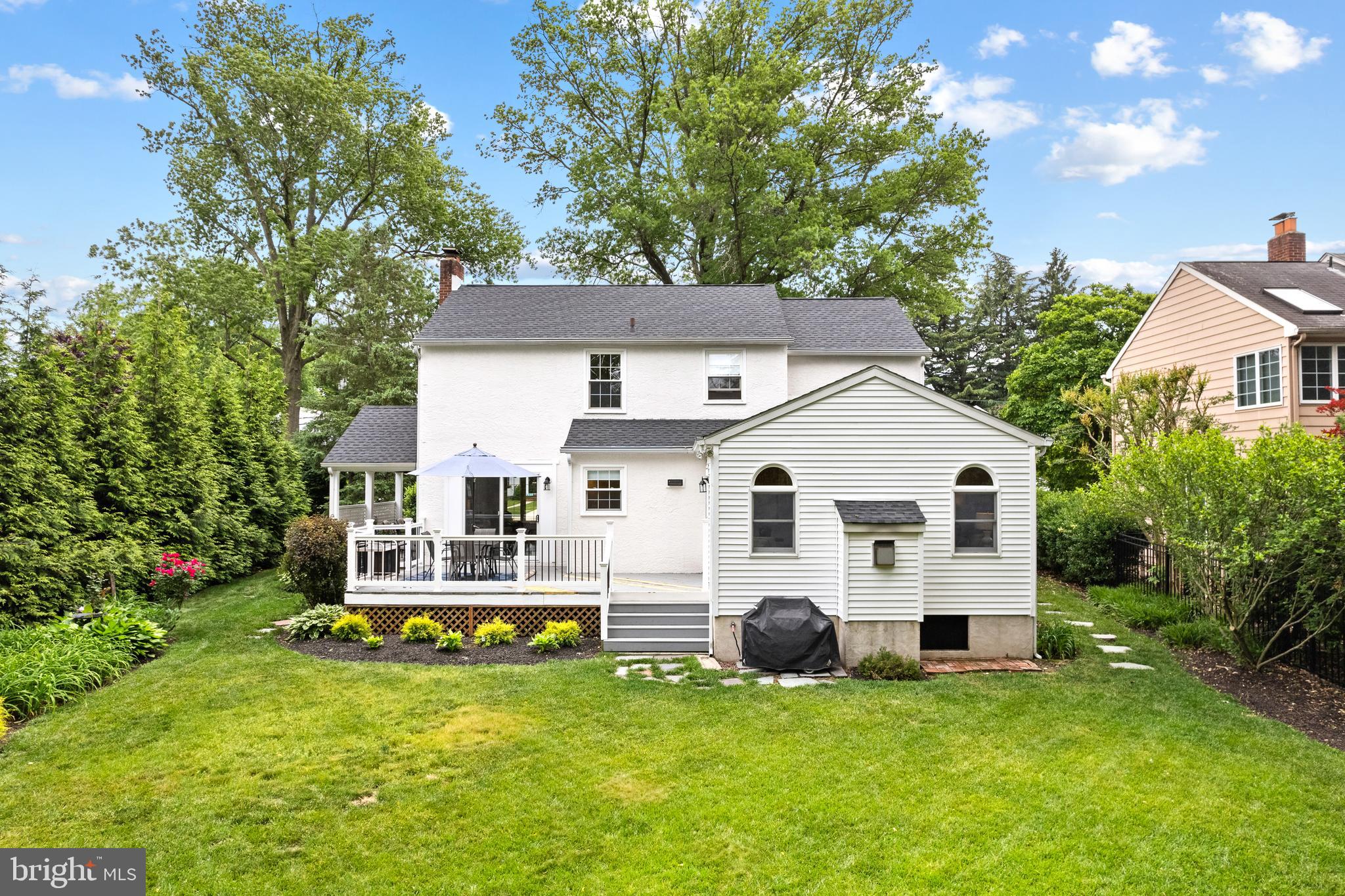 809 West Redman Avenue Haddonfield, NJ 08033 - Photo 39 of 42 Rear of home, large deck w/shed