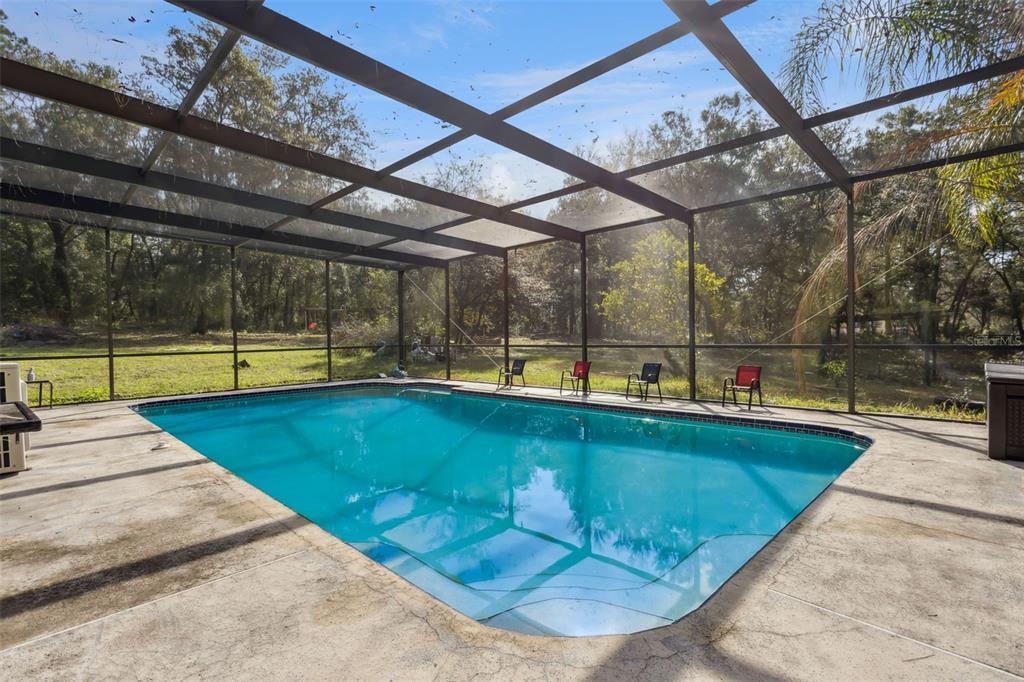 1208 D Arcy Road Lady Lake, FL 32159 - Photo 27 of 50 a view of a swimming pool with a patio