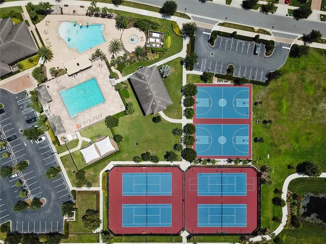 a view of a basketball court