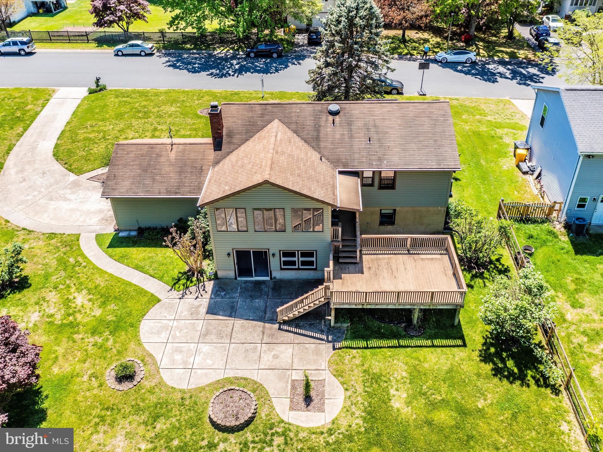 8344 Capel Drive Pasadena, MD 21122 - Photo 12 of 30 an aerial view of a house with swimming pool and outdoor space