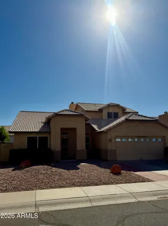 a front view of a house