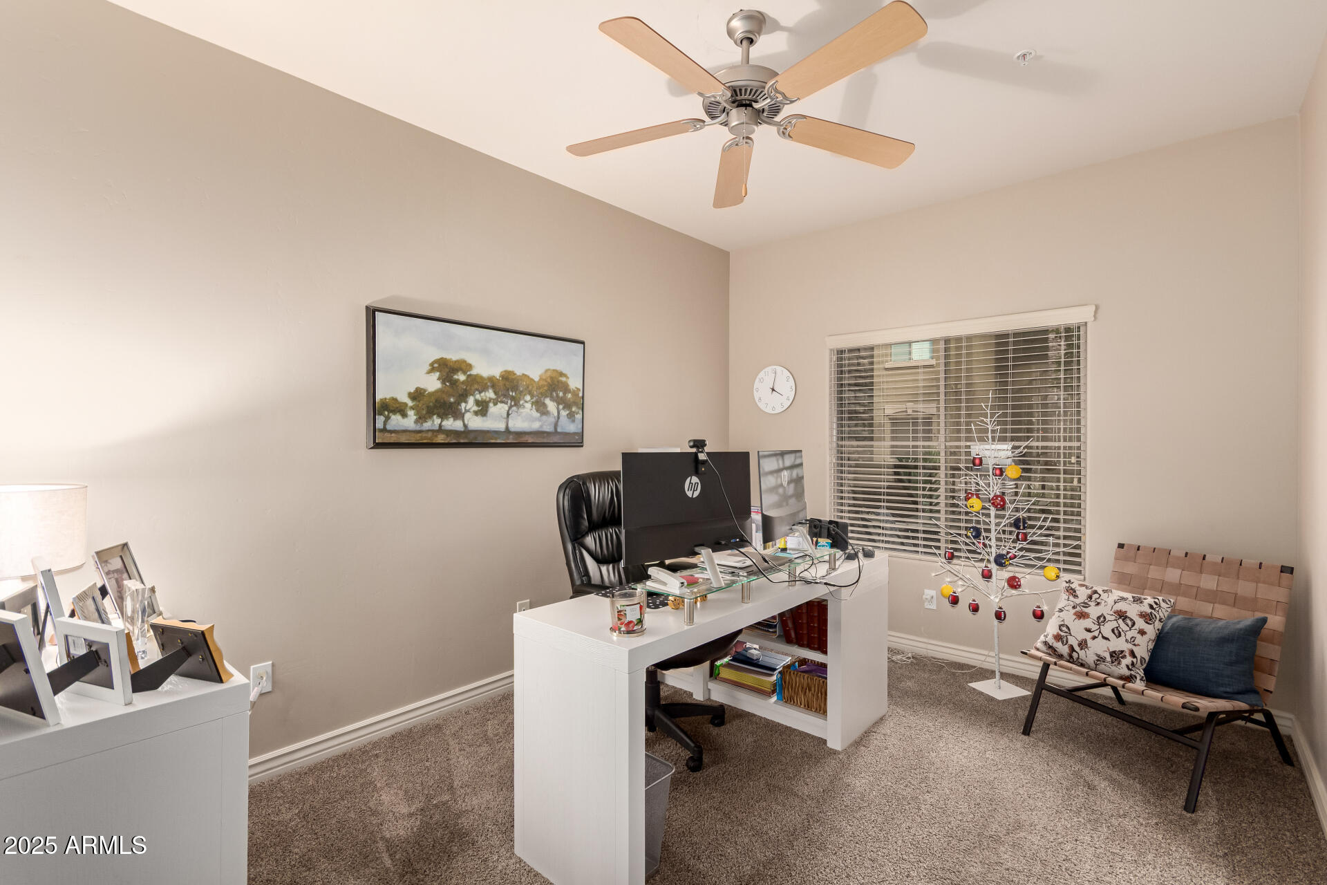 5350 East Deer Valley Drive, Unit 1259 Phoenix, AZ 85054 - Photo 14 of 35 a workspace with furniture and ceiling fan