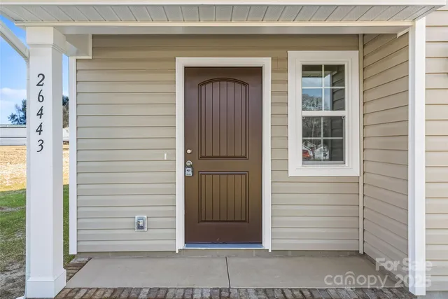 a view of front door of house