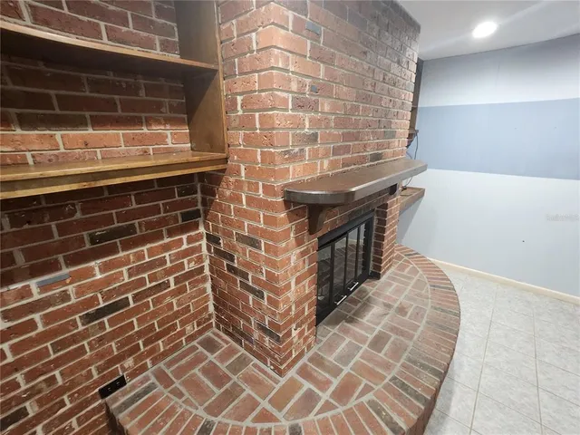 a view of road with large trees