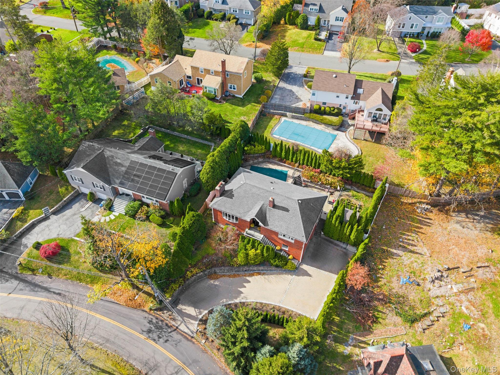6 Hunting Ridge Road White Plains, NY 10605 - Photo 2 of 32 an aerial view of a houses with yard
