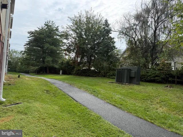 a view of a backyard with a garden