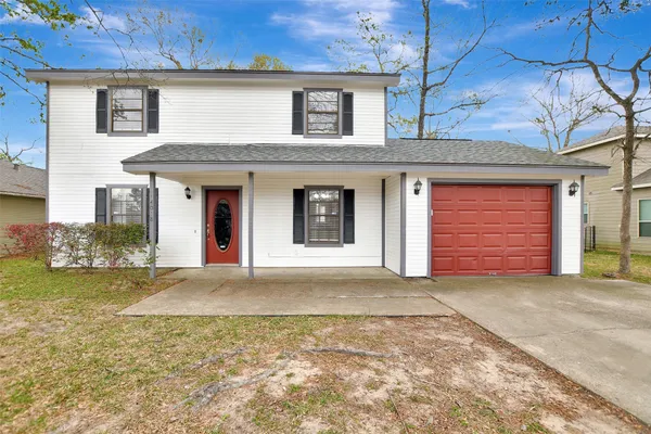 a view of a house with a outdoor space