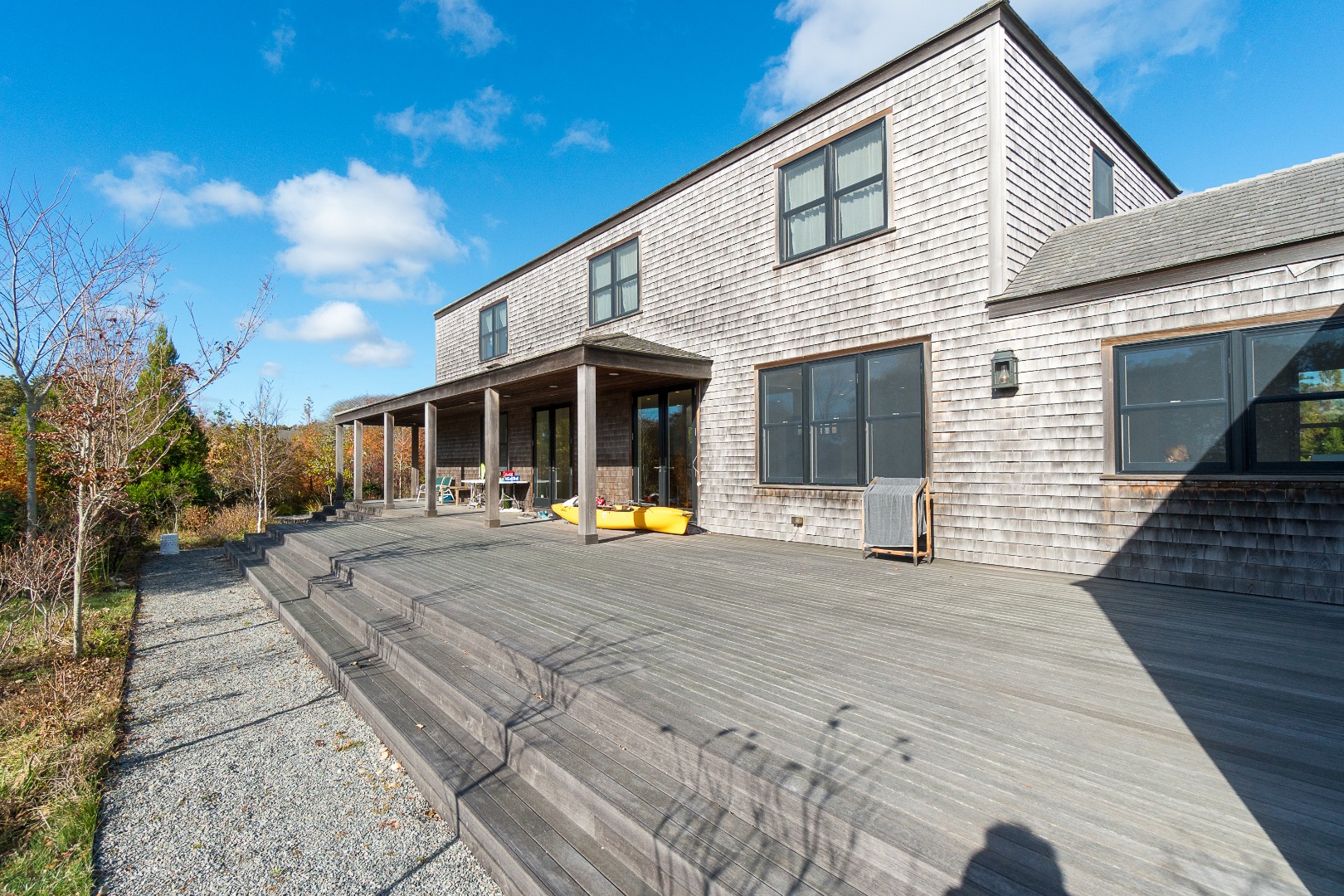 a view of a house with sitting area