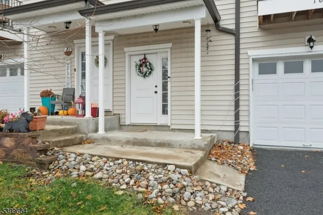 a front view of a house