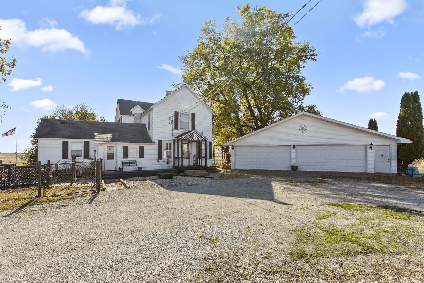 a house with swimming pool in front of it