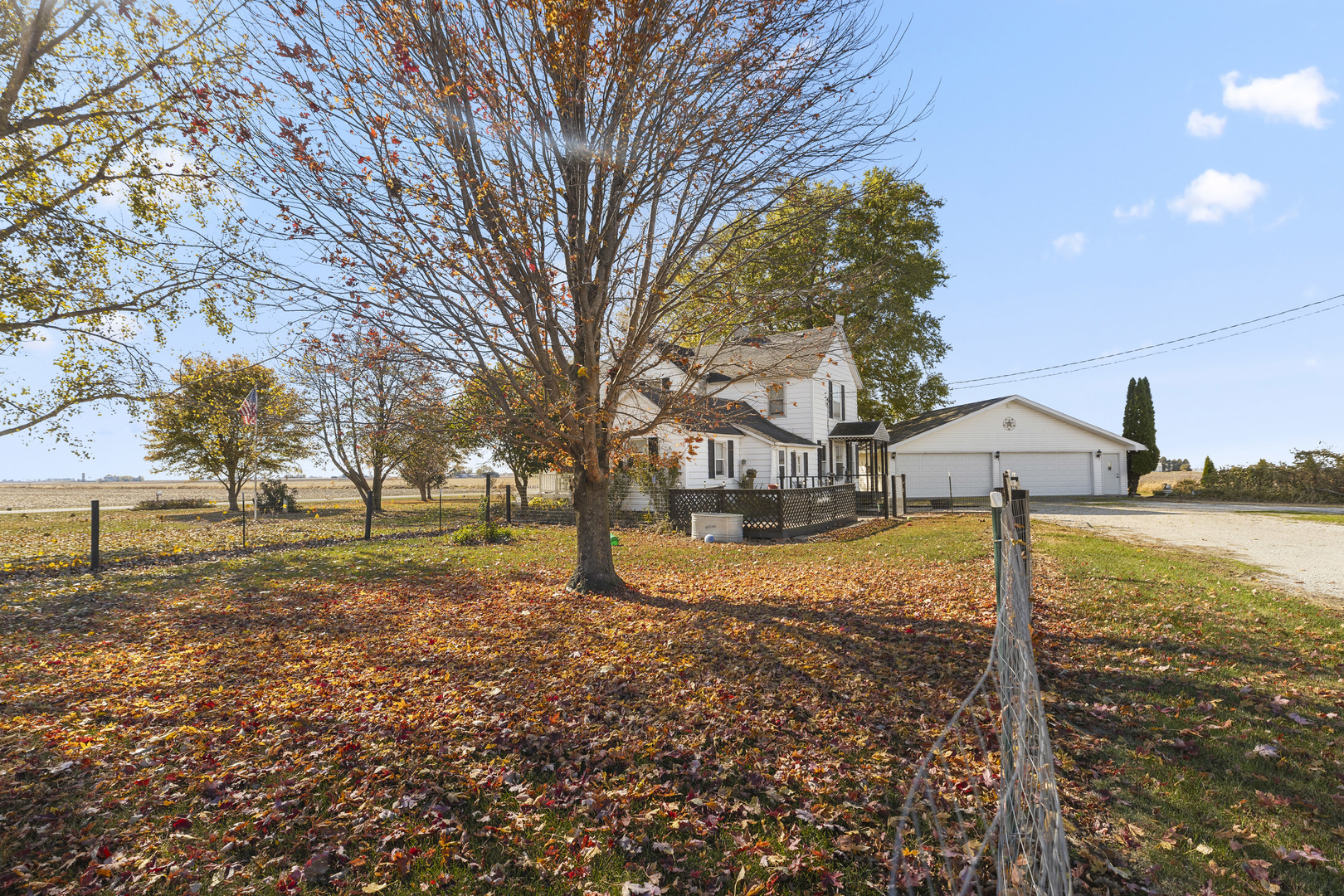 1624 East 1200 North Road Milford, IL 60953 - Photo 12 of 45 a view of a yard with a tree