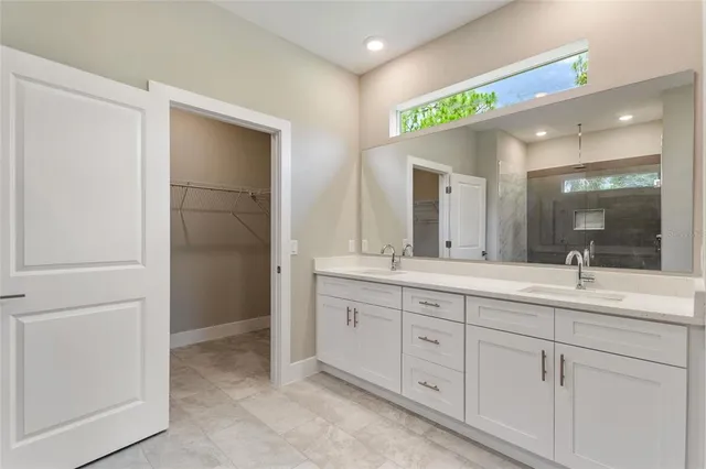 a bathroom with a shower and a toilet