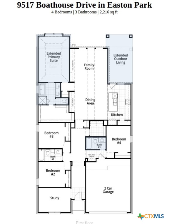 9517 Boathouse Drive Austin, TX 78744 - Photo 24 of 24 Spec Floorplan