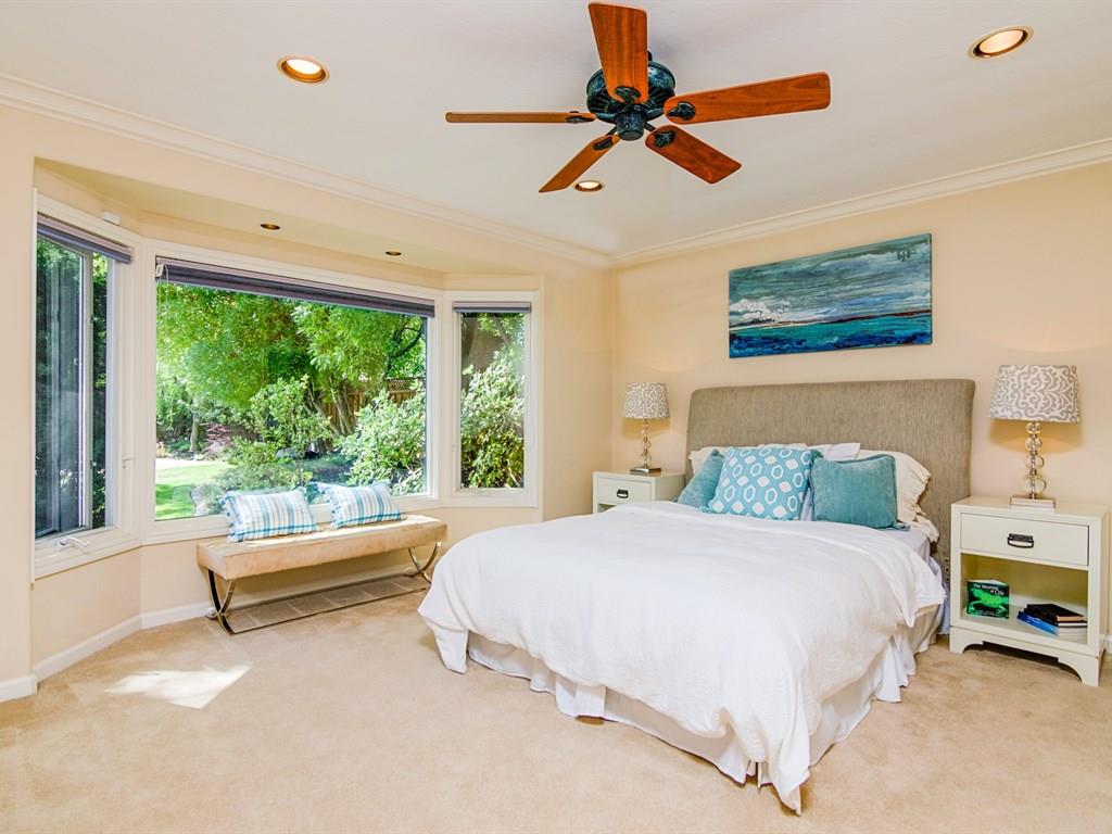 714 Arroyo Road Los Altos, CA 94024 - Photo 20 of 29 a bedroom with a bed and a large window