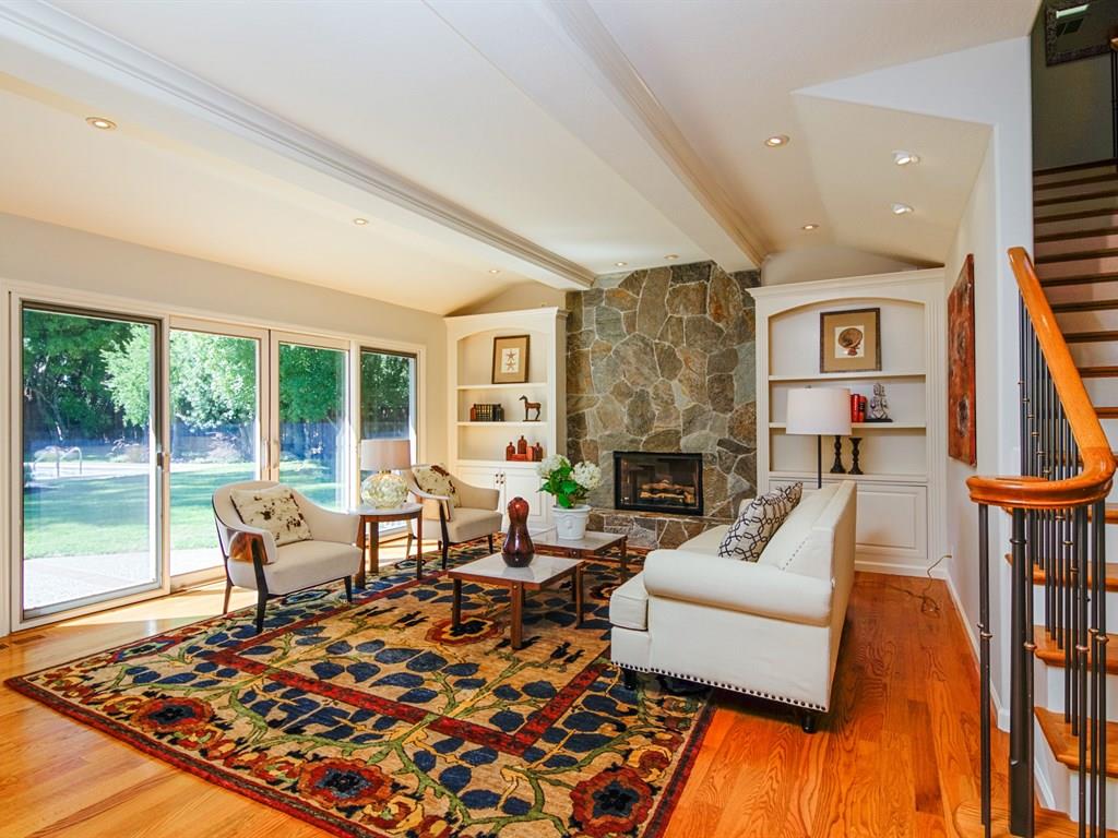 714 Arroyo Road Los Altos, CA 94024 - Photo 4 of 29 a living room with furniture fireplace and a table