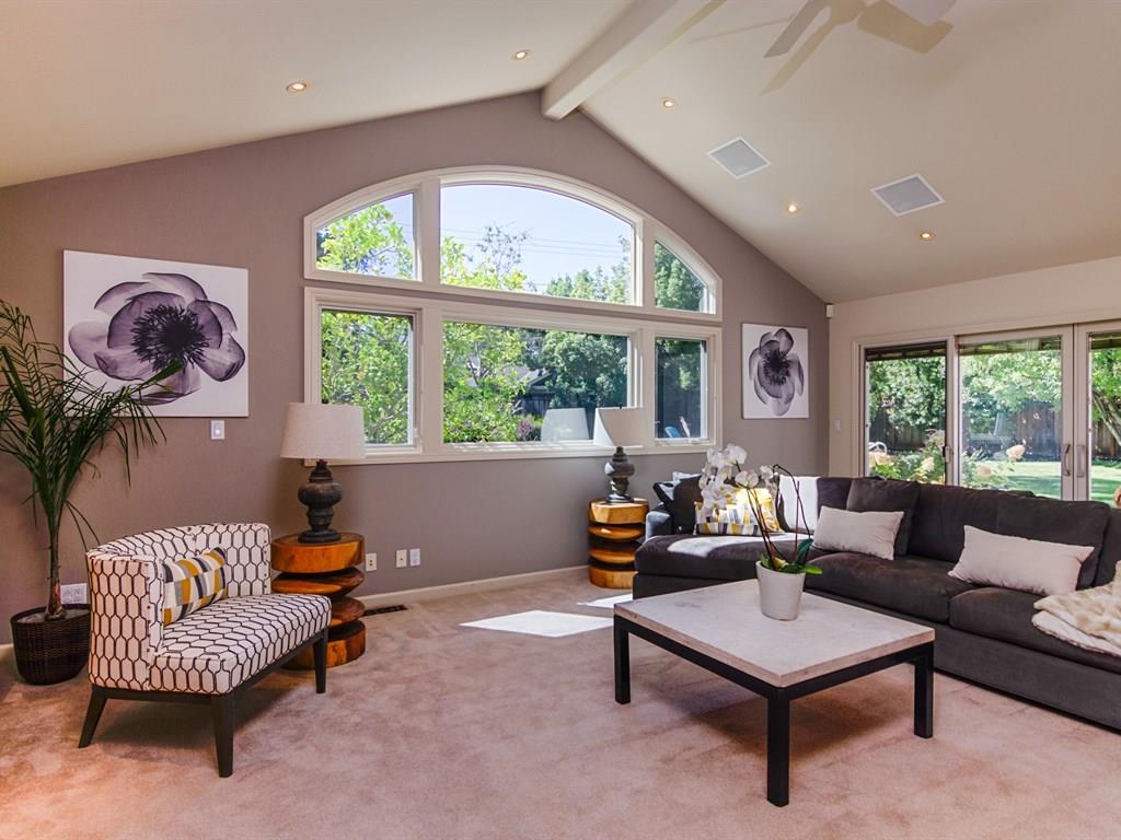 714 Arroyo Road Los Altos, CA 94024 - Photo 8 of 29 a living room with furniture and a window