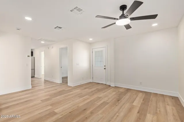 a view of an empty room