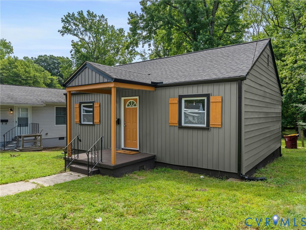 1820 Dupuy Road Petersburg, VA 23803 - Photo 24 of 36 Gray vertical siding exterior with contrasting bla