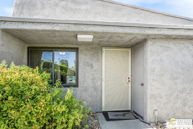 a view of a entryway of the house