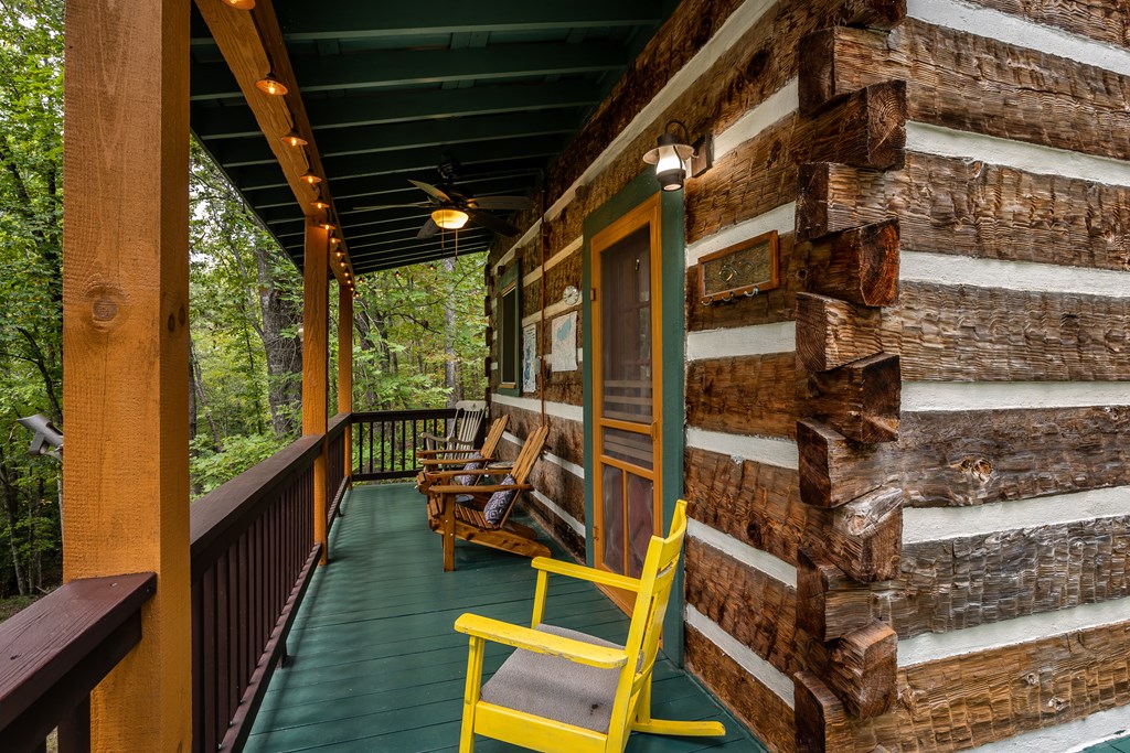 151 Pinewood Drive Murphy, NC 28906 - Photo 28 of 43 a view of chairs in the balcony