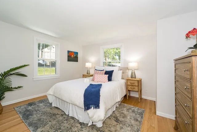 a bed room with a bed and a couch