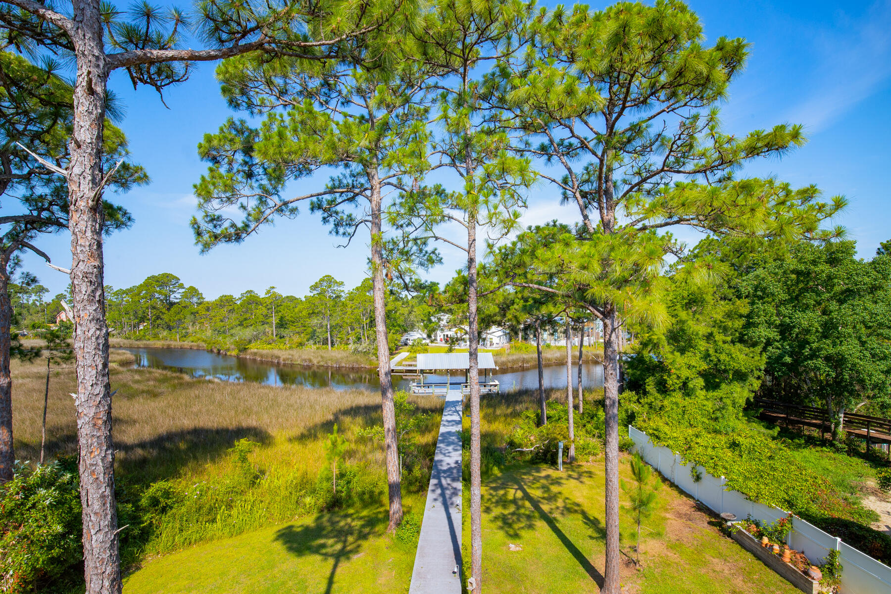 95 Blue Bell Circle Santa Rosa Beach, FL 32459 - Photo 12 of 29 a view of lake from under an umbrella