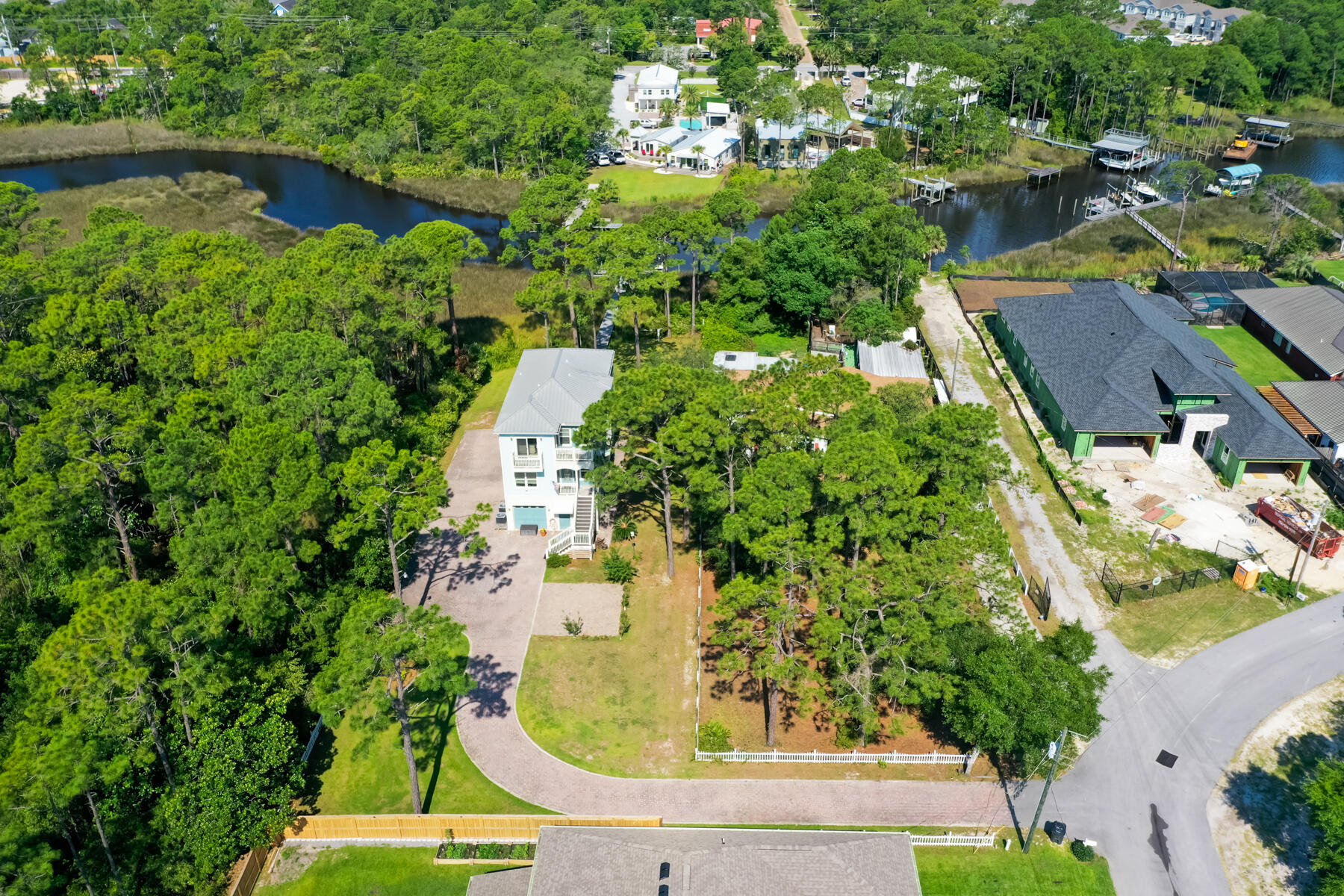 95 Blue Bell Circle Santa Rosa Beach, FL 32459 - Photo 27 of 29 an aerial view of residential house with outdoor space and trees all around