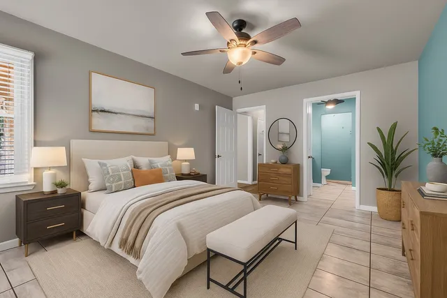 a view of an empty room