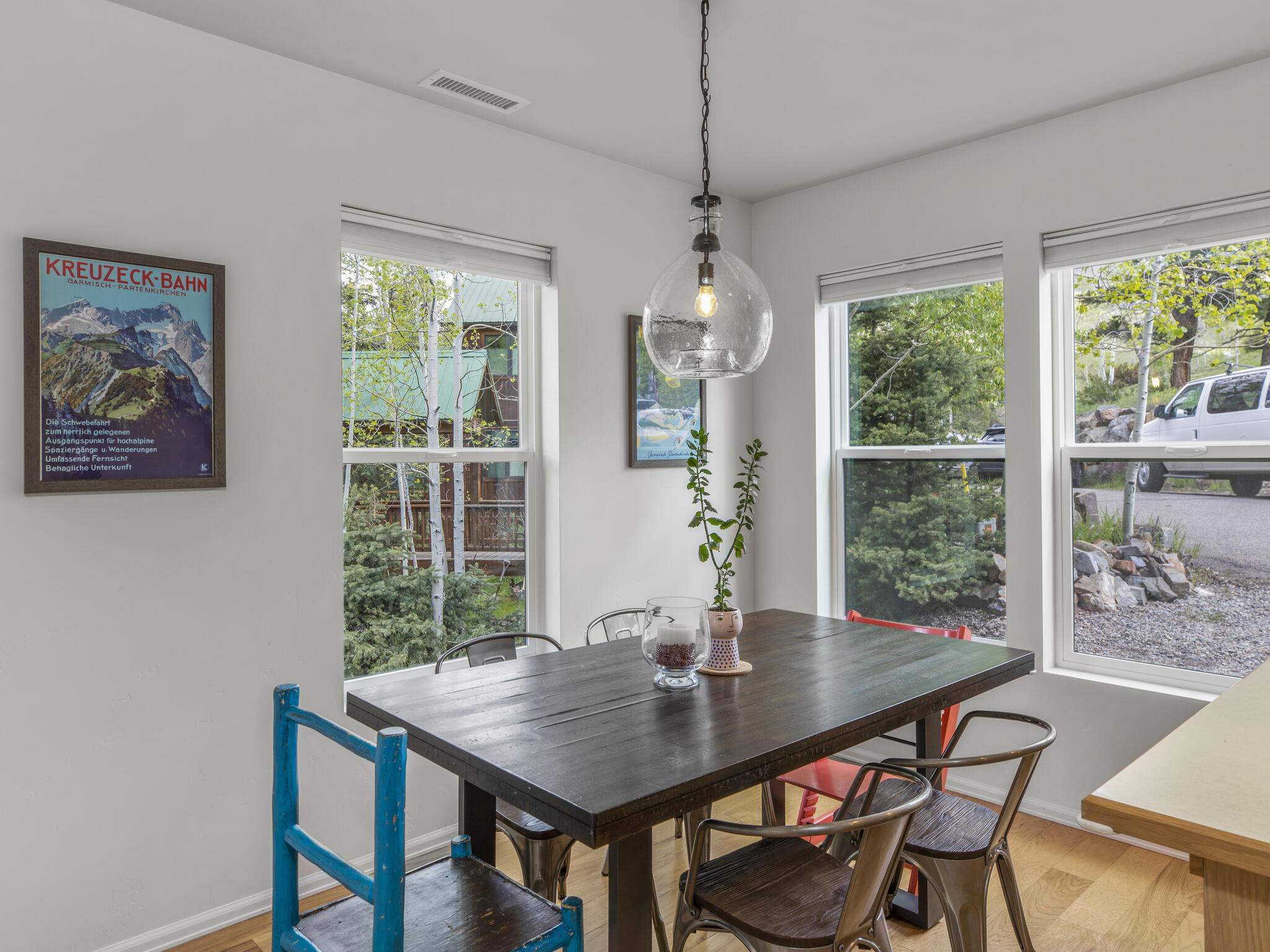165 Alexander Overlook Telluride, CO 81435 - Photo 4 of 27 a view of a dining room with furniture window and outside view