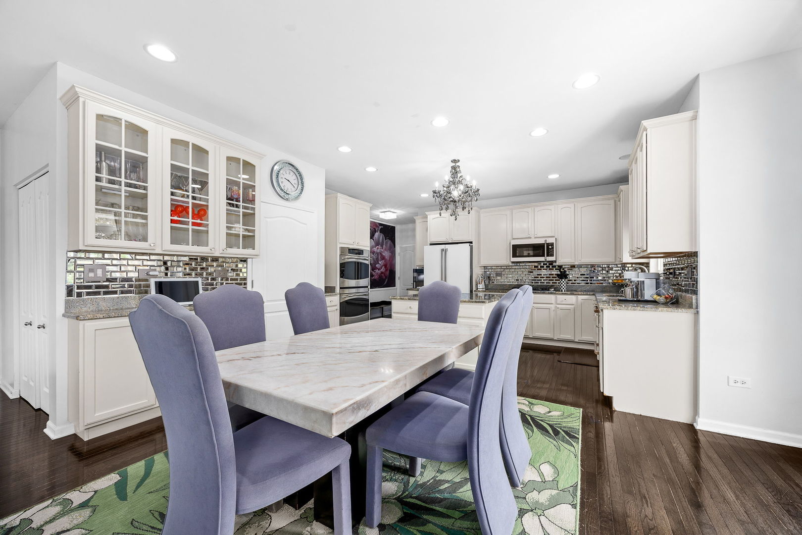 2297 Deerpath Road Bolingbrook, IL 60490 - Photo 17 of 46 a view of a dining room with furniture and wooden floor