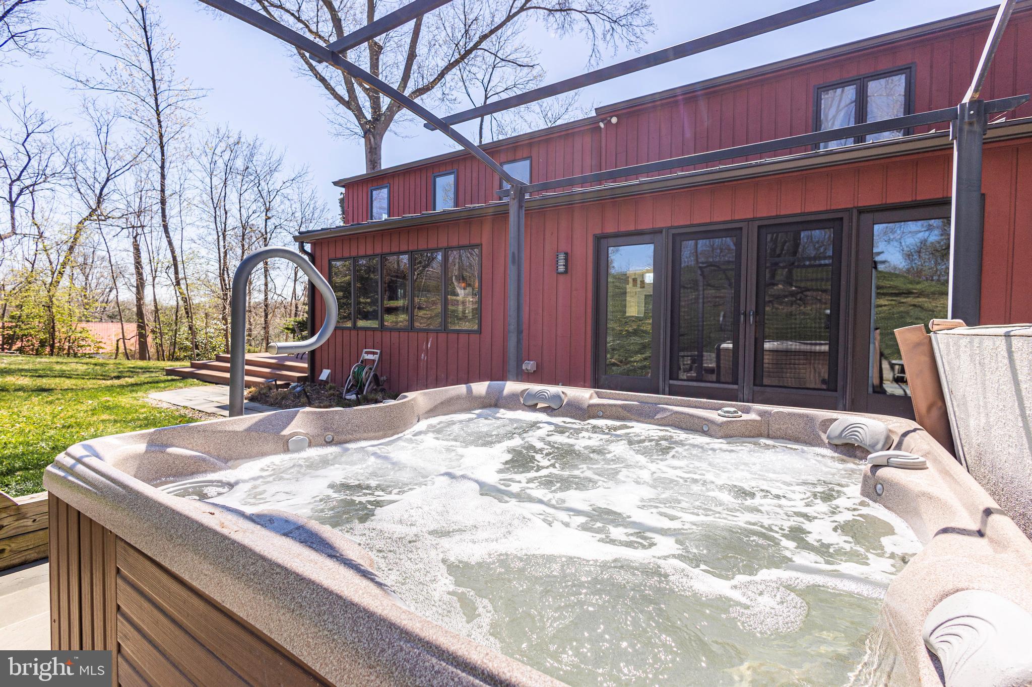 101 Rogers Road Furlong, PA 18925 - Photo 46 of 57 Outdoor Spa / Hot Tub w/ Pergola