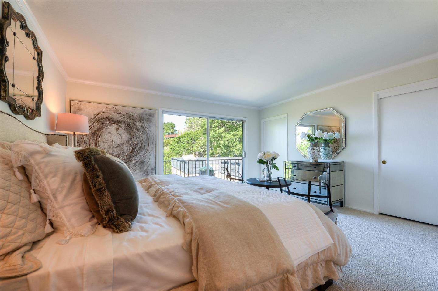 2620 Summit Drive Burlingame, CA 94010 - Photo 35 of 49 a bedroom with a bed and windows