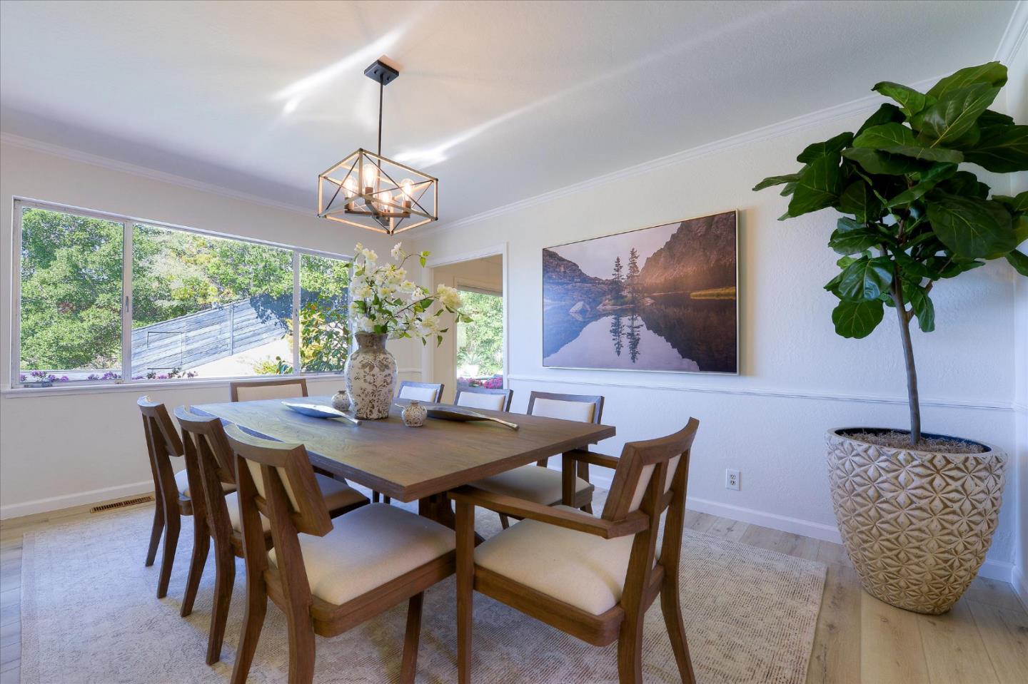 2620 Summit Drive Burlingame, CA 94010 - Photo 8 of 49 a view of a dining room with furniture window and outside view