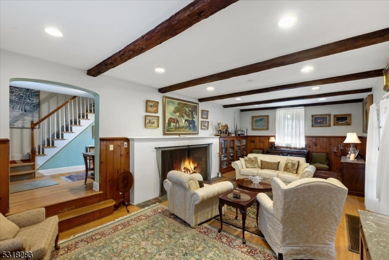 1850 Burnt Mills Road Bedminster, NJ 07921 - Photo 28 of 30 a living room with furniture fireplace and rug