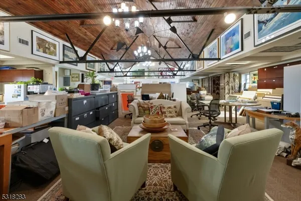 a room with furniture