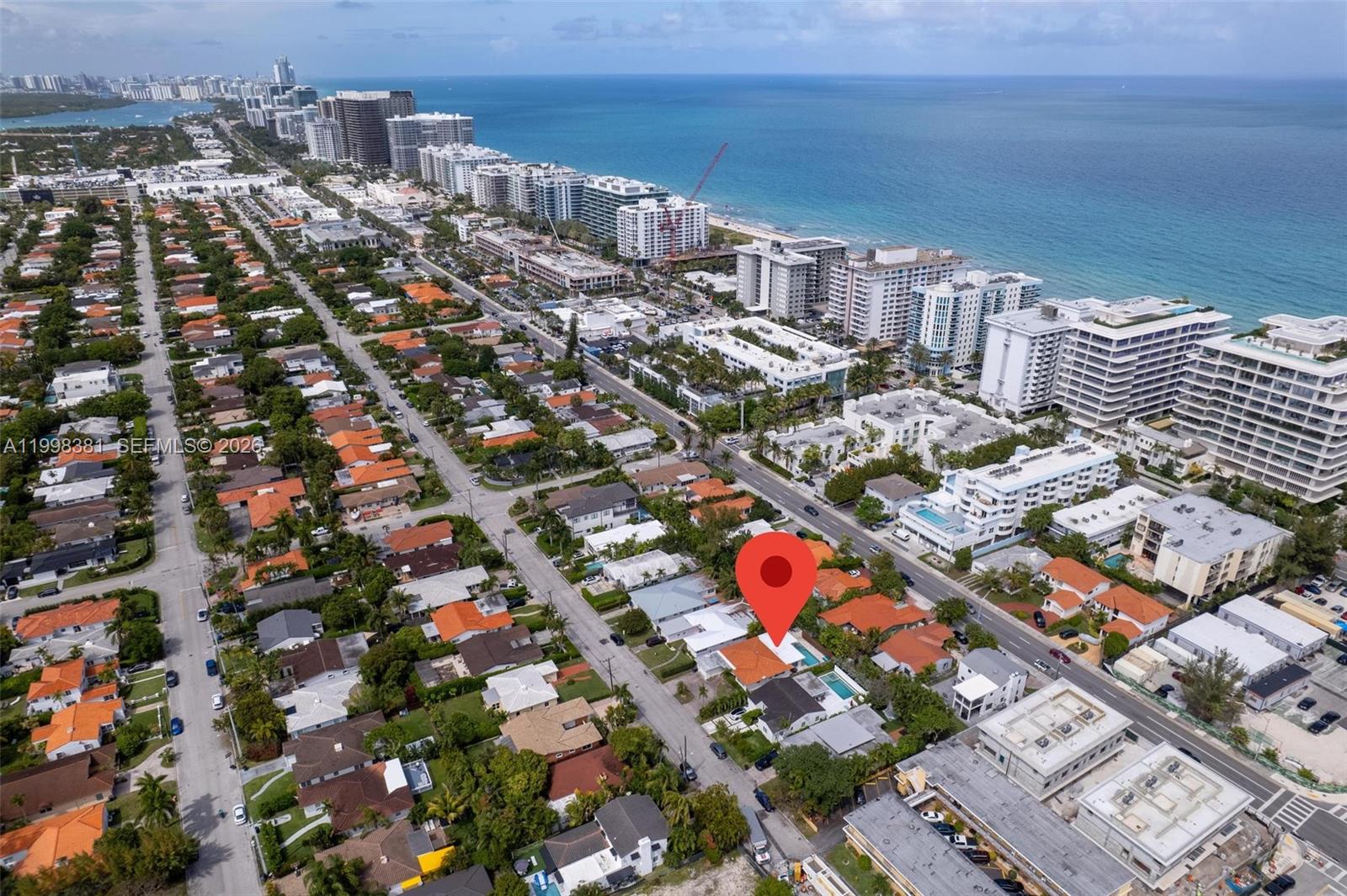 9141 Abbott Avenue Surfside, FL 33154 - Photo 5 of 31 an aerial view of a city