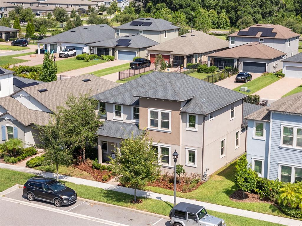 4465 Tubular Run Land O Lakes, FL 34638 - Photo 40 of 60 an aerial view of a house with garden space and street view