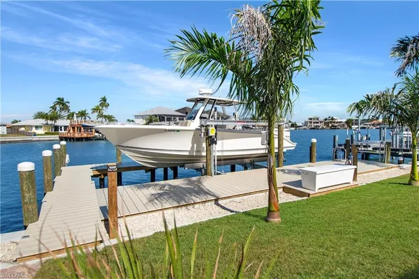a view of outdoor space yard deck patio and swimming pool