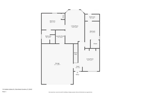 $1,125,000 | 112 Hidden Hollow Drive, Palm Beach Gardens, FL 33418