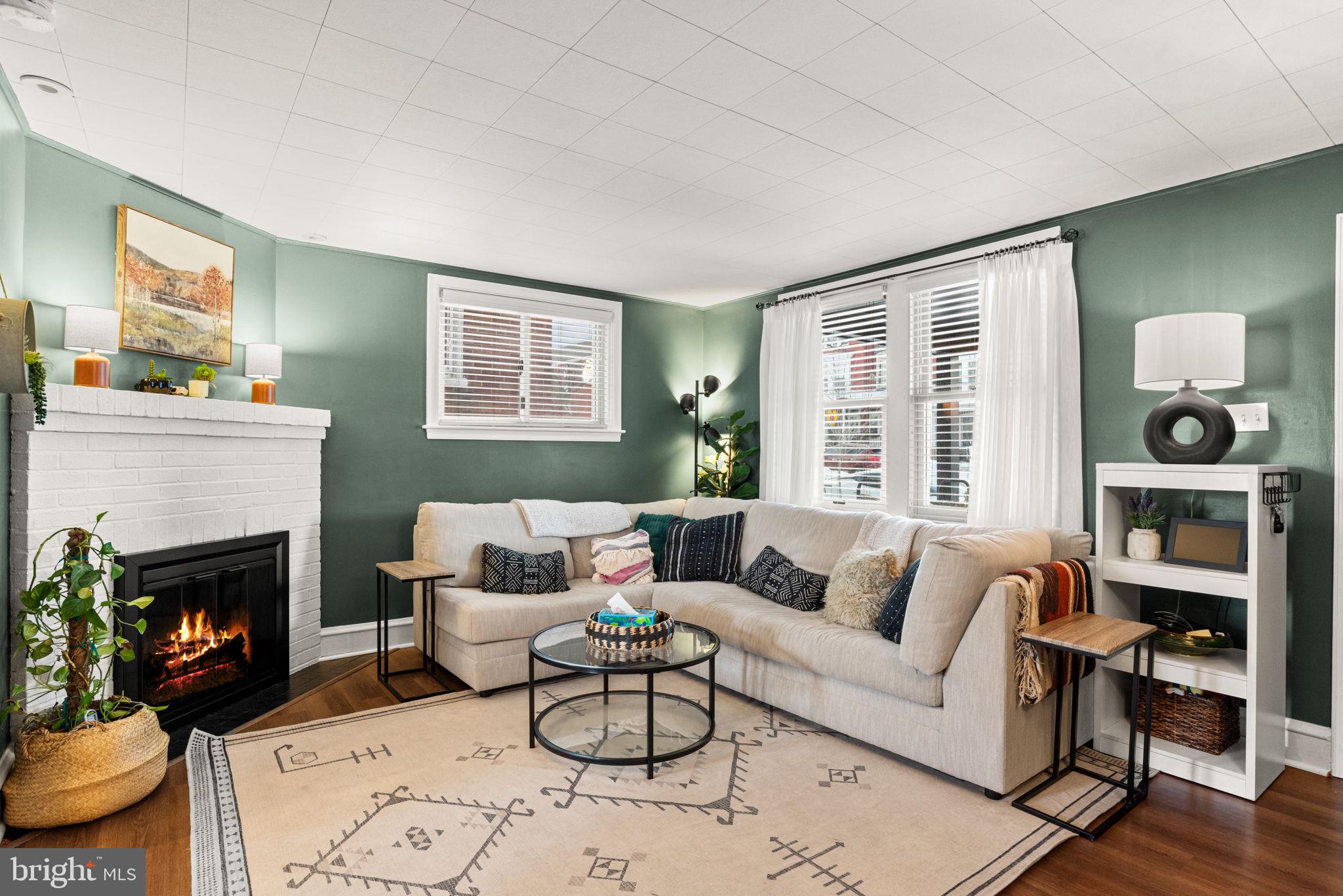 319 North Reservoir Street Lancaster, PA 17602 - Photo 9 of 44 a living room with furniture and a fireplace